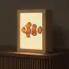 Vis - Oranje - Strepen Light Box met kabel (Tafellamp) klein -z3d_website