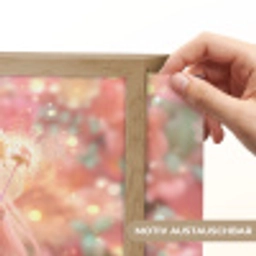 Fee - Bloemen - Roze Light Box met batterij (Wandlamp kind) middel -USP_websiteprintDE