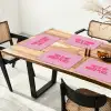 Tekst - Modern - Roze Placemat vinyl groot -zzsfeer4_Kitchenyeah-website