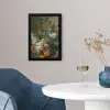 Stilleven met bloemen - Schilderij van Jan van Huysum fotolijst zwart zonder passe partout klein -sfeer4