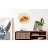 Croissant - Brood - Beige Wandcirkel aluminium klein -kantoor