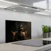 Hert - Zonnebril - Zwart - Pak keuken achterwand spatscherm klein -3d_schuin