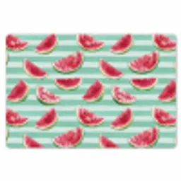 Watermeloen - Strepen - Groen Placemat vinyl groot 368 -zzsfeer1_Kitchenyeah-website