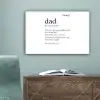 Spreuken - Papa definitie - Quotes - Dad canvas 2cm klein -sfeer4