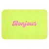 Groen - Roze bonjour - Retro Badmat klein -3d