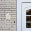 Gele bloemen - Sierlijk Naambord Huisje klein -sfeer1