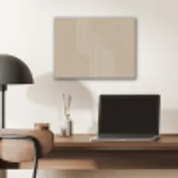 Parallelle lijnen - Lichte textuur - Beige PET vilt klein -sfeer5