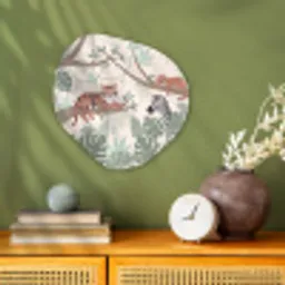 Jungle - Rustiek - Pastel Wandcirkel Organisch Forex 3mm klein -sfeer2