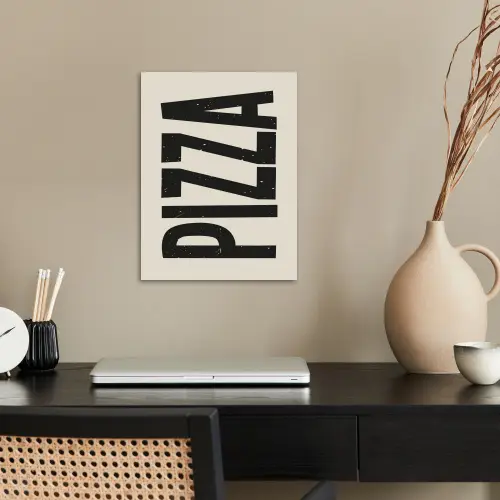 Pizza - Decoratie - Japandi - Vintage poster papier klein -sfeer1
