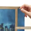 Skyline Toronto - Water - Stadslichten - Toren Light Box met batterij (Wandlamp) middel -USP_websiteprintNL
