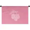 Frambozen - Steel - Getekend - Roze Wandkleed katoen klein -zz3d