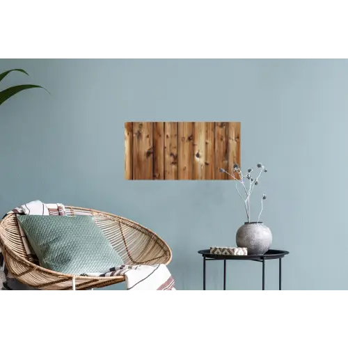 Hout - Planken - Bruin Muursticker klein -plant