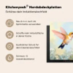 Kolibrie - Illustratie - Kleurrijk Inductie beschemer met haakjes klein -ky-usp-de