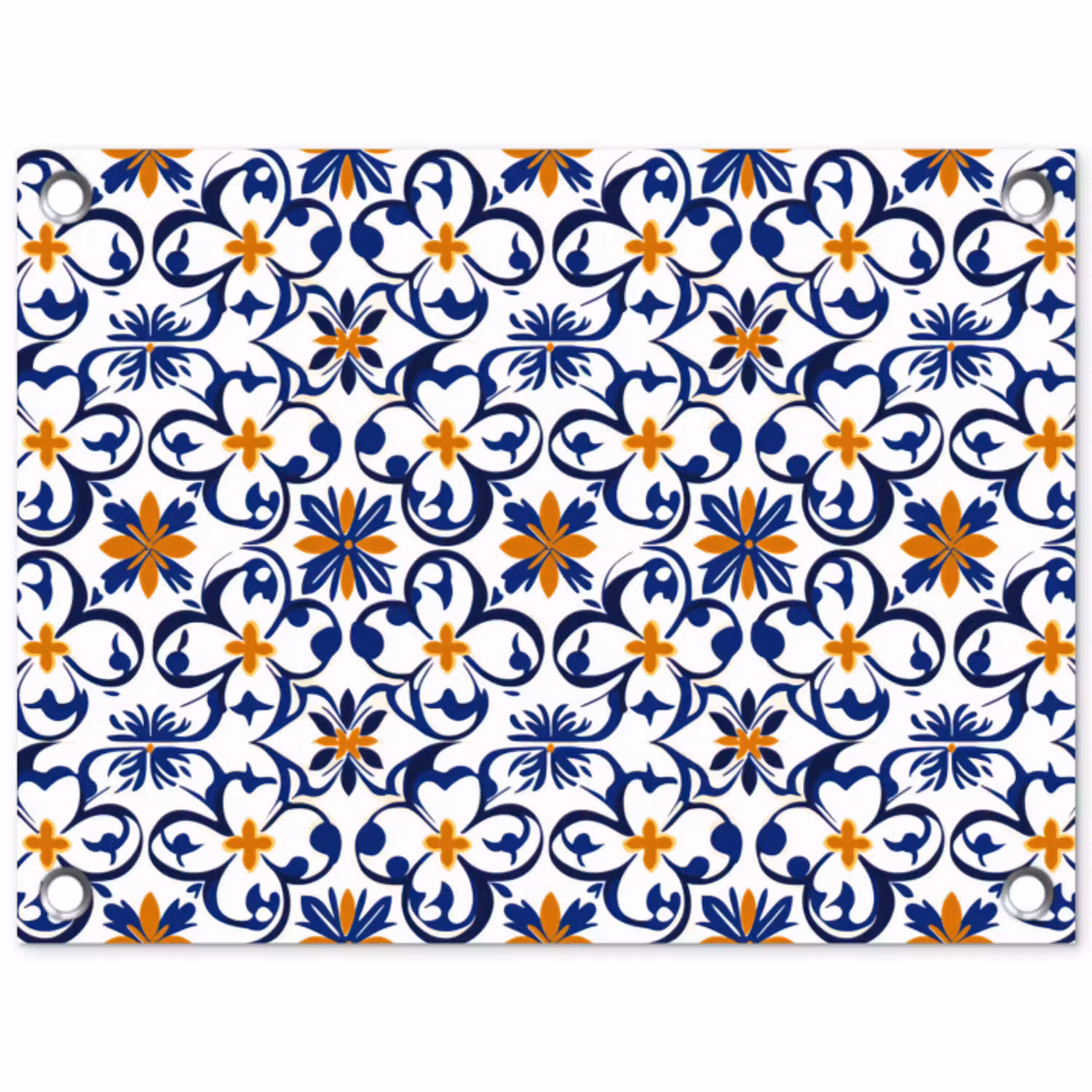 Patroon - Modern - Kleurrijk tuinposter los doek klein 239 -3d