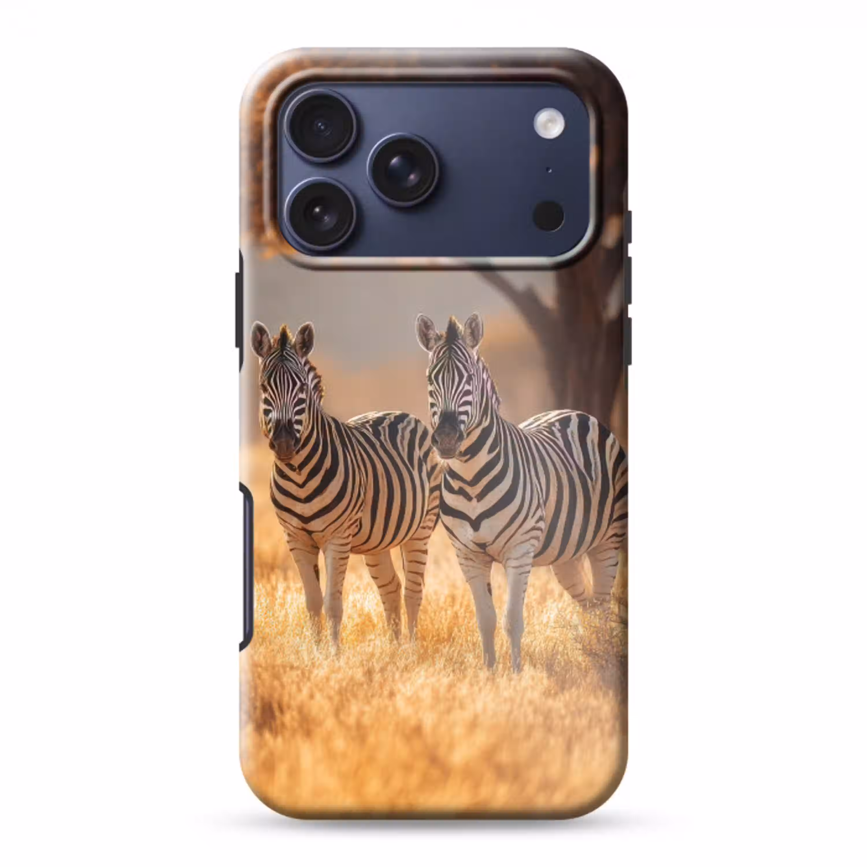 Zebra's - Savannelandschap - Gras Toughcase MagSafe Apple iPhone 17 Pro Max klein -3d