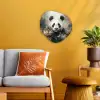 Panda - Dieren - Bloemen - Planten Wandcirkel Organisch Forex 3mm klein -sfeer4