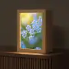 Bloemetjes - Blauw - Vergeet mij nietjes Light Box met kabel (Tafellamp) klein -z3d_website