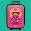 Roze ranger Kinderkoffer - Zwart klein -zzz_website3d_nbs