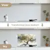 Boom - Modern - Abstract - Goud - Zwart - Wit keuken achterwand spatscherm klein -voor_na_NL