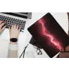 Gaming - Rood - Elektriciteit - Energie  - Lijn laptophoes neopreen klein -bureau
