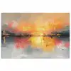 Modern - Abstract - Goud - Roze poster papier klein -3d