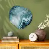 Edelstenen - Blauw - Natuur - Marmer - Abstract Wandcirkel Organisch Forex 3mm klein -sfeer2