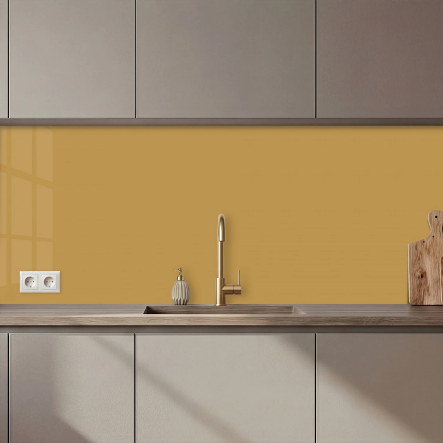 Okergeel - Kleur - Herfst - Geel - Effen - Kleuren keuken achterwand 2 middel 871 zz_3dshopping