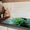 Blad - Plant - Groen - Textuur Inductie beschermer vinyl 3mm klein -sfeer3
