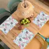 Bladeren - Jungle - Pastel - Tropisch Placemat vinyl groot -zzsfeer5_Kitchenyeah-website