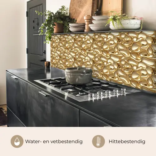 Abstract - Modern - Goud keuken achterwand 2 middel 871 -usp_NL