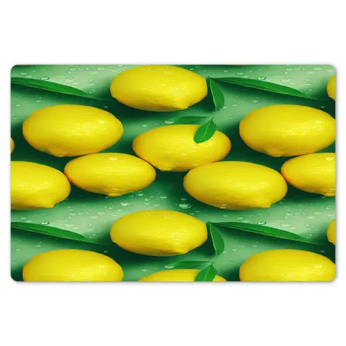 Citroenen - Geel - Groen - Druppels Placemat vinyl groot 368 -zzsfeer1_Kitchenyeah-website
