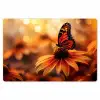 Vlinder - Bloemen - Oranje Placemat vinyl groot -zzsfeer1_Kitchenyeah-website