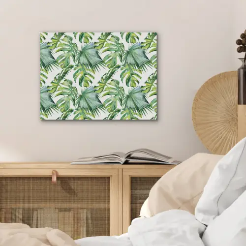 Bladeren - Monstera - Tropical - Jungle PET vilt klein -sfeer3