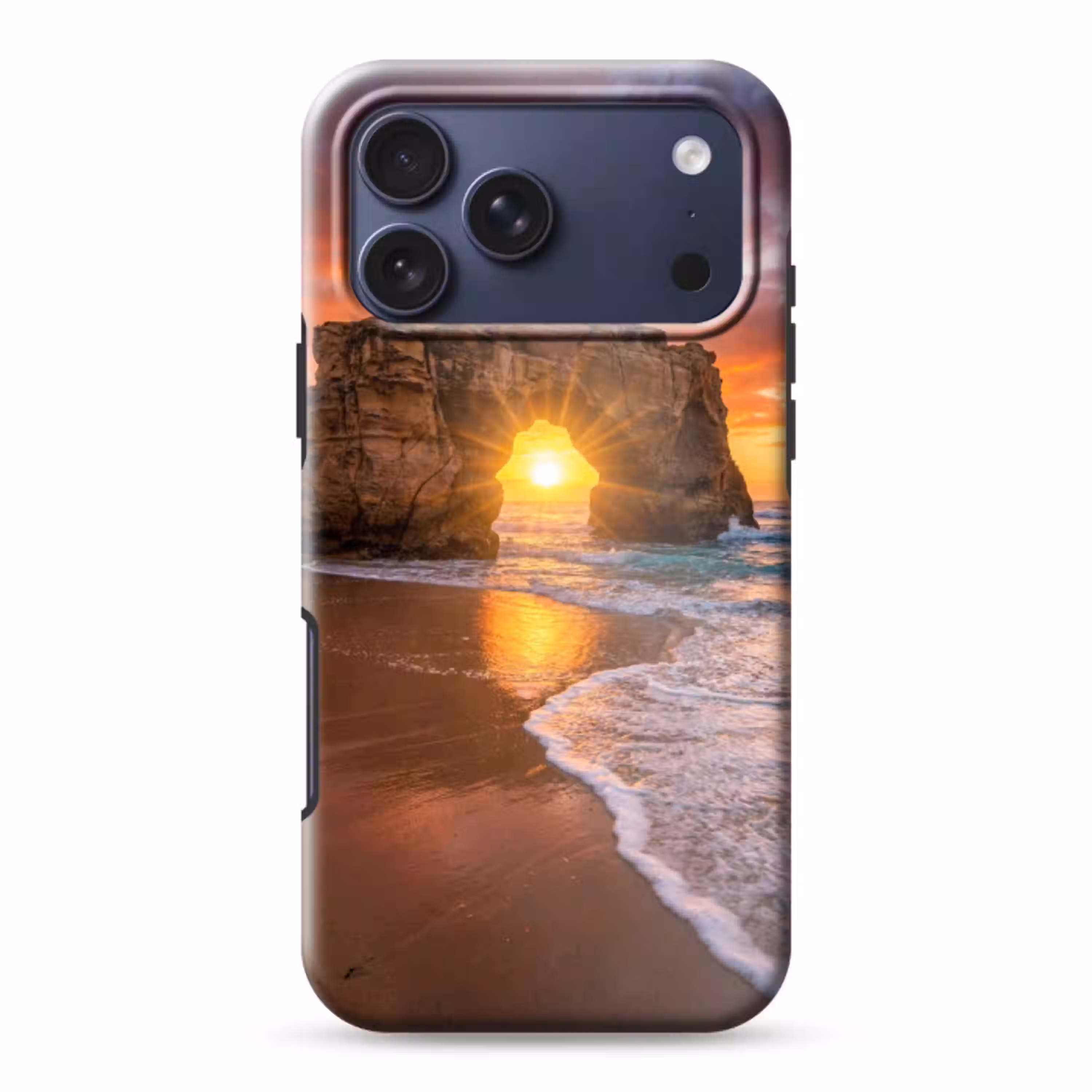 Kust - Rots - Zonsondergang - Zee - Natuur Toughcase MagSafe Apple iPhone 17 Pro Max klein -3d