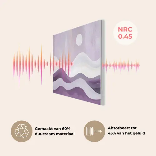 Golven - Heuvels - Abstract - Paars PET vilt klein -USP_NL