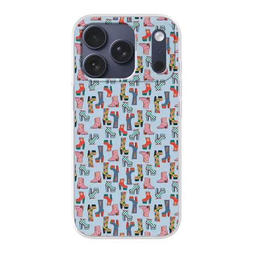 Laarzen - Patroon - Disco Telefoonhoesje iPhone 17 Pro klein 878 -3d