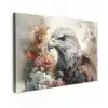Arend - Adelaar - Vogel - Bloemen - Natuur canvas 2cm klein -z3d