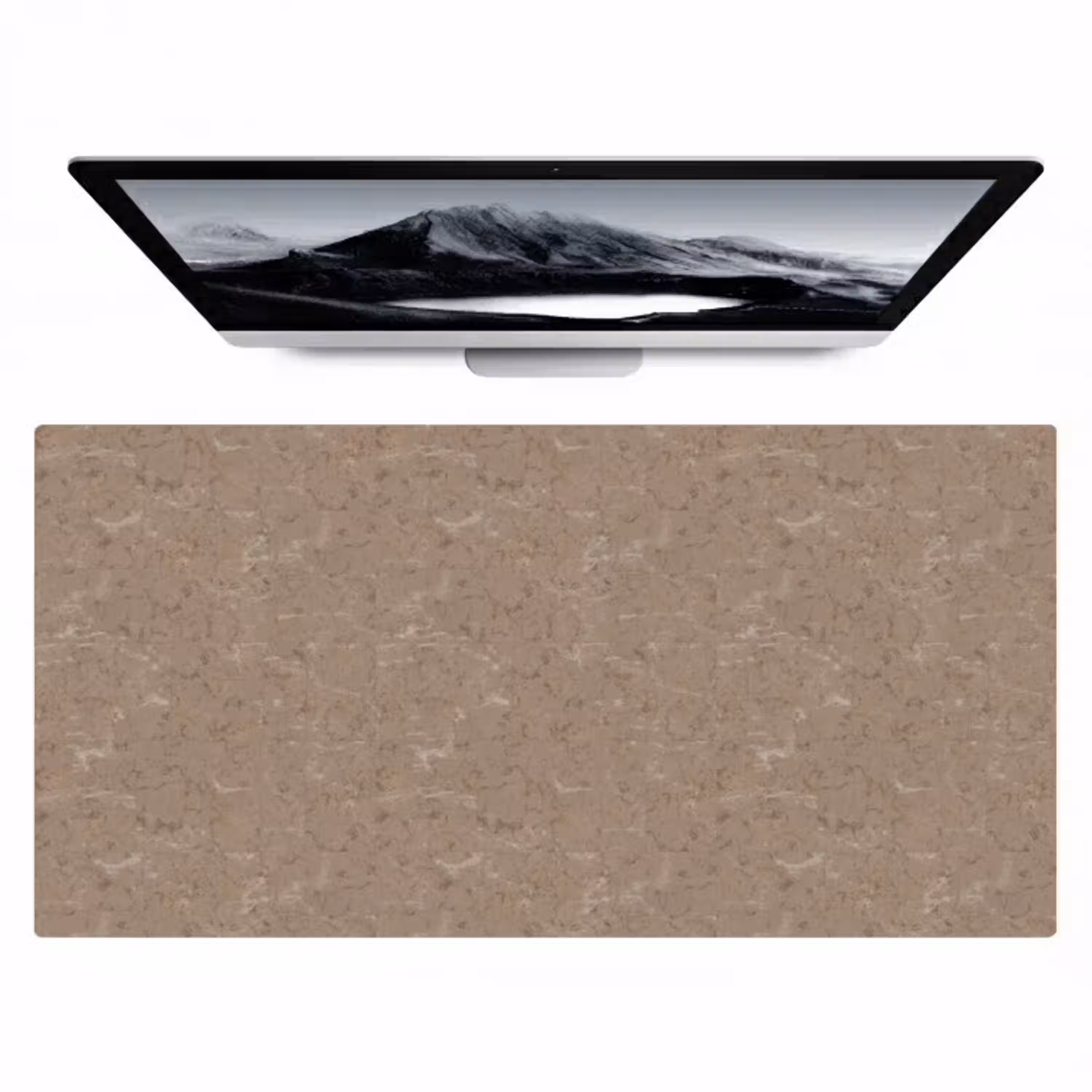 Patroon - Kalksteen - Beige Muismat XXL klein 681 -zzz3d