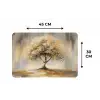 Schilderij - Boom - Abstract - Bladeren Placemat vinyl groot -specs