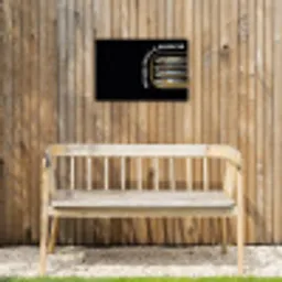 Sardines - Tekst - Vis - Blik Tuinposter op houten frame 2 cm dik klein -sfeer4