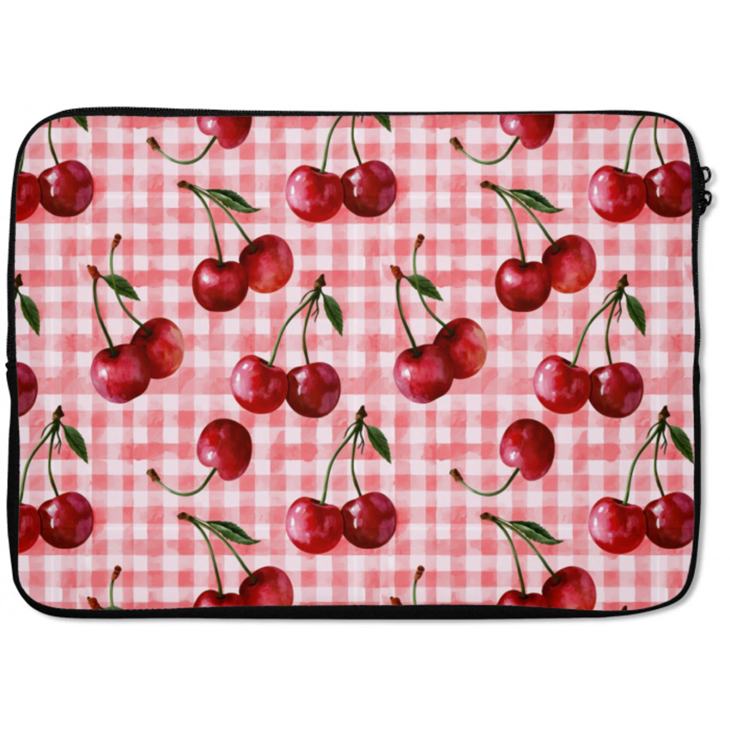 Kersen - Blokken - Rood laptophoes neopreen klein 279 -zkaufland3dotto