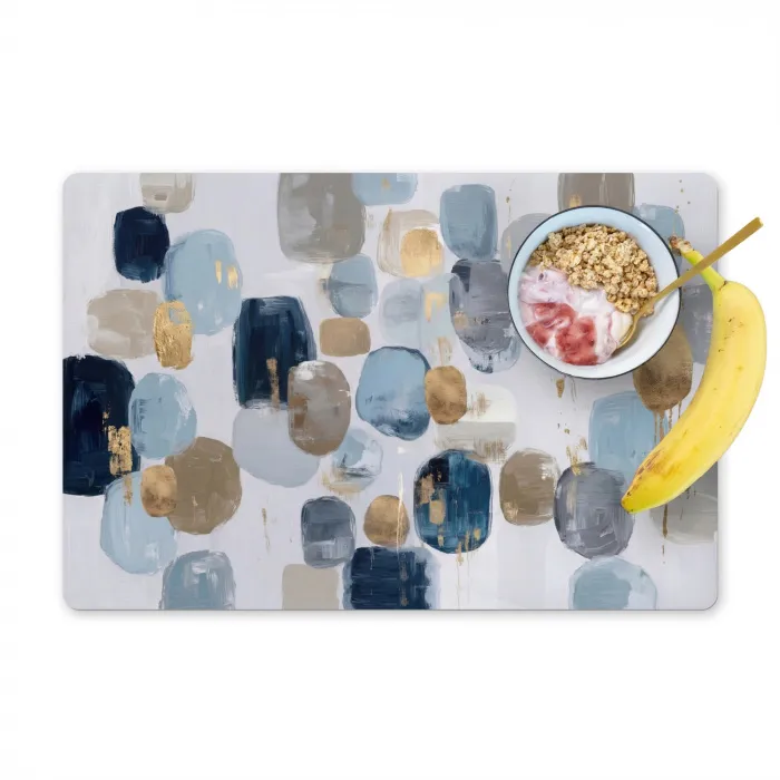 Abstract - Goud - Vormen Placemat vinyl groot -zzzproduct_Kitchenyeah-website