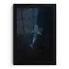 Oceaan - Walvishaai - Donkerblauw - Vlekken fotolijst zwart zonder passe partout klein -3d