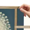 Vogel - Blauw - Vintage Light Box met batterij (Wandlamp) middel -USP_websiteprintNL