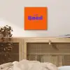 See the good - Paars - Oranje - Smiley aluminium wit klein -sfeer3