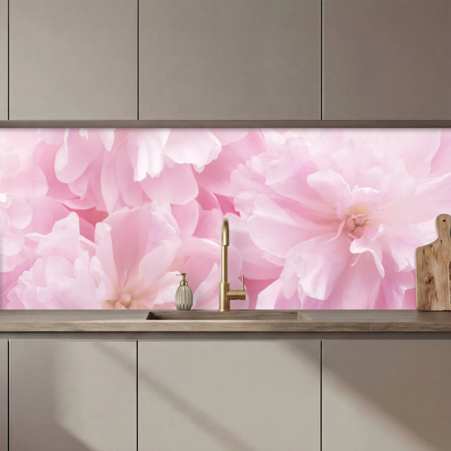 Bloemenpracht - Bloemen - Roze - Pioenroos keuken achterwand 2 middel zz_3dshopping