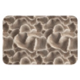 Waaiervorm - Beige - Vezel textuur Badmat klein 997 -3d