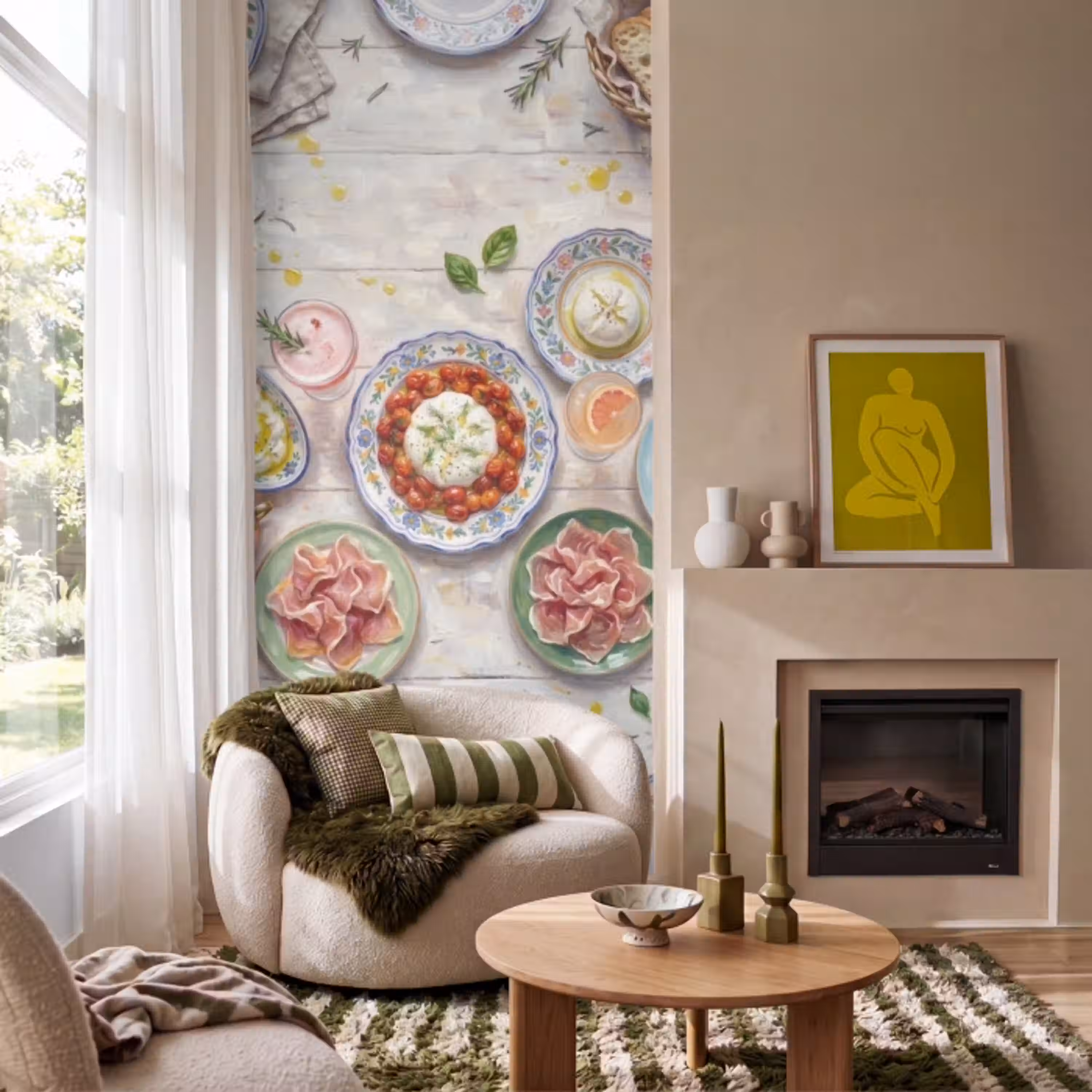 Eten - Tafel - Divers - Modern Behang Vlies klein -sfeer2