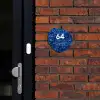 Blauwe rozen - Modern Naambord Organisch middel -sfeer1