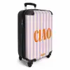 Quotes - Ciao pastel lila en zalmkleur NBS - Handbagage koffer - Kinderen Unisex middel -productfoto_3d